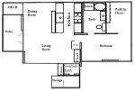 1 Bedroom / 1 Bath